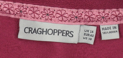 Craghoppers Women's Red Fleece Pullover Sweatshirt, Size 14