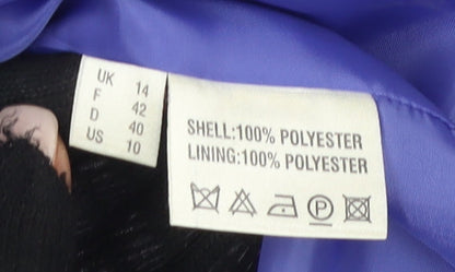 Jacques Vert Women's Blue Blazer UK 14 Formal