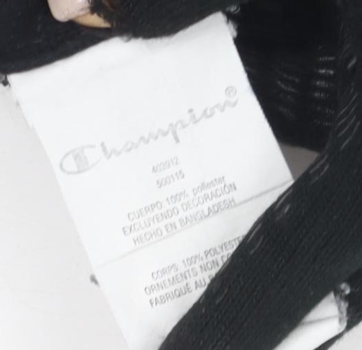 Champion Boys Black Pullover Hoodie - Large, Casual, Logo