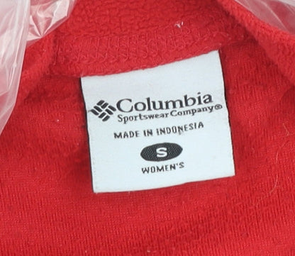 Columbia Women's Red Fleece Pullover Hoodie S