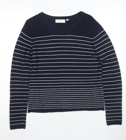Womens UK Size 8 White Label Blue Pullover Jumper