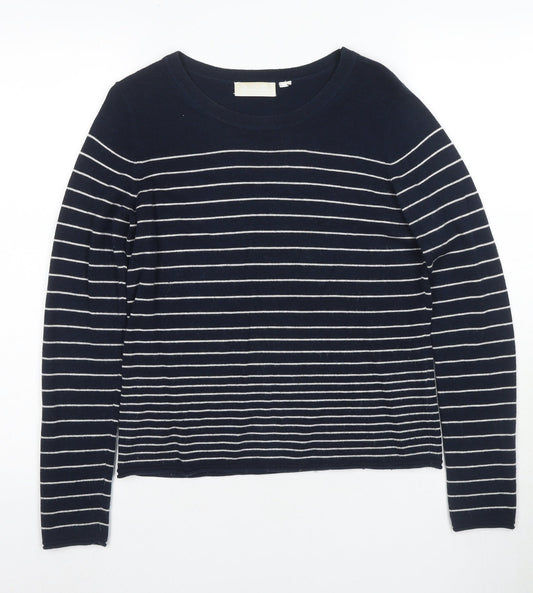 Womens UK Size 8 White Label Blue Pullover Jumper