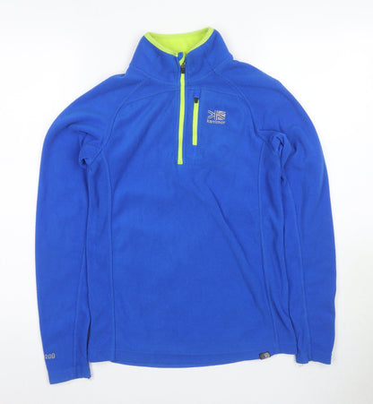 Karrimor Boys Blue 1/4 Zip Fleece Sweatshirt Size 158