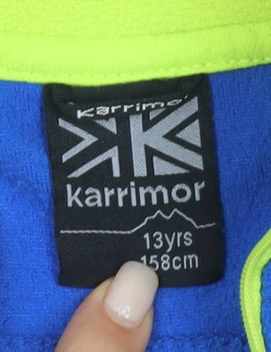 Karrimor Boys Blue 1/4 Zip Fleece Sweatshirt Size 158