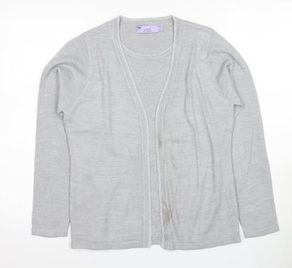 Womens UK Size S Honor Millburn Grey Cardigan Jumper