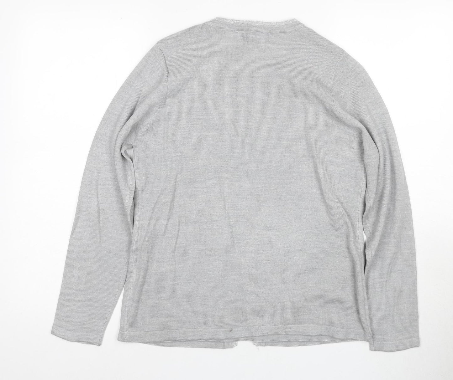 Womens UK Size S Honor Millburn Grey Cardigan Jumper