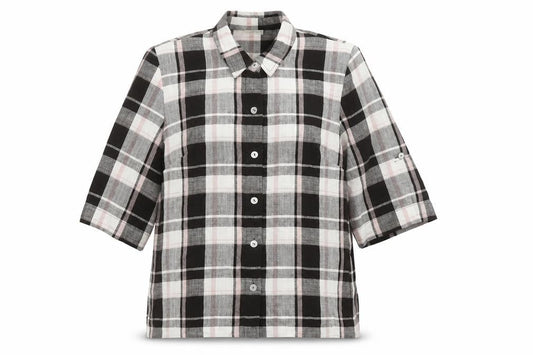 Womens UK Size 12 Eastex Black Classic Button-Up
