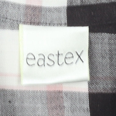 Womens UK Size 12 Eastex Black Classic Button-Up