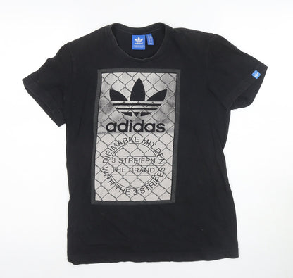 Adidas Men's XS Black Graphic T-Shirt
