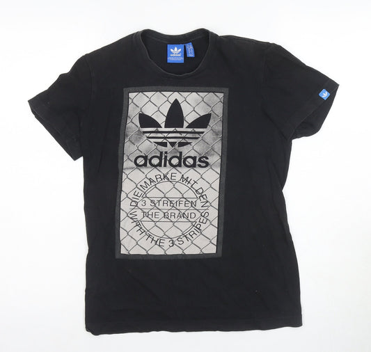 Adidas Men's XS Black Graphic T-Shirt