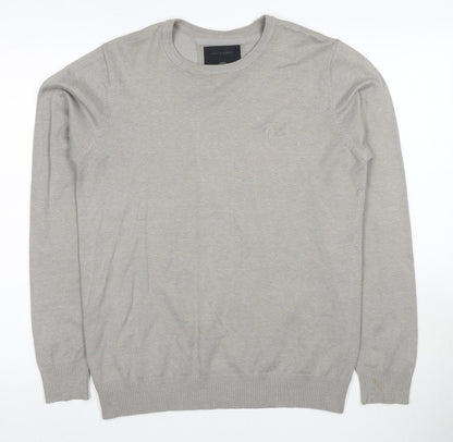 Jack & Jones Men's Grey Pullover Jumper Size S
