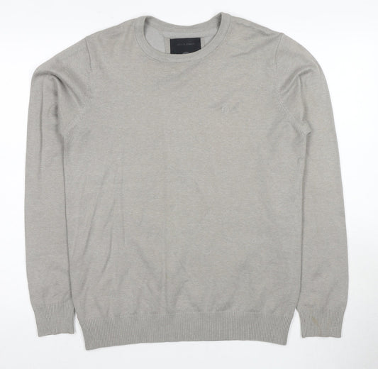 Jack & Jones Men's Grey Pullover Jumper Size S