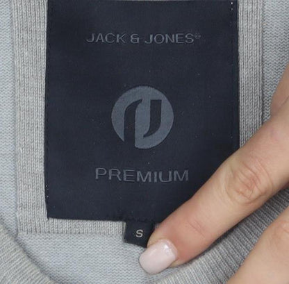 Jack & Jones Men's Grey Pullover Jumper Size S