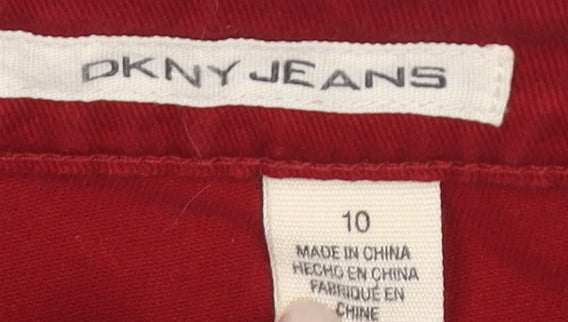 DKNY Women's Red Regular Jeans Size 10