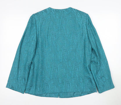 Eastex Women's Green Suit Jacket Size 10 Paisley
