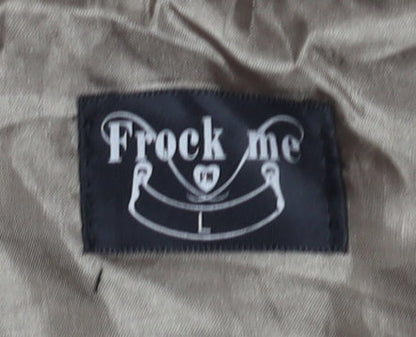 Frock Me Women's Grey Cropped Cape Jacket Size L