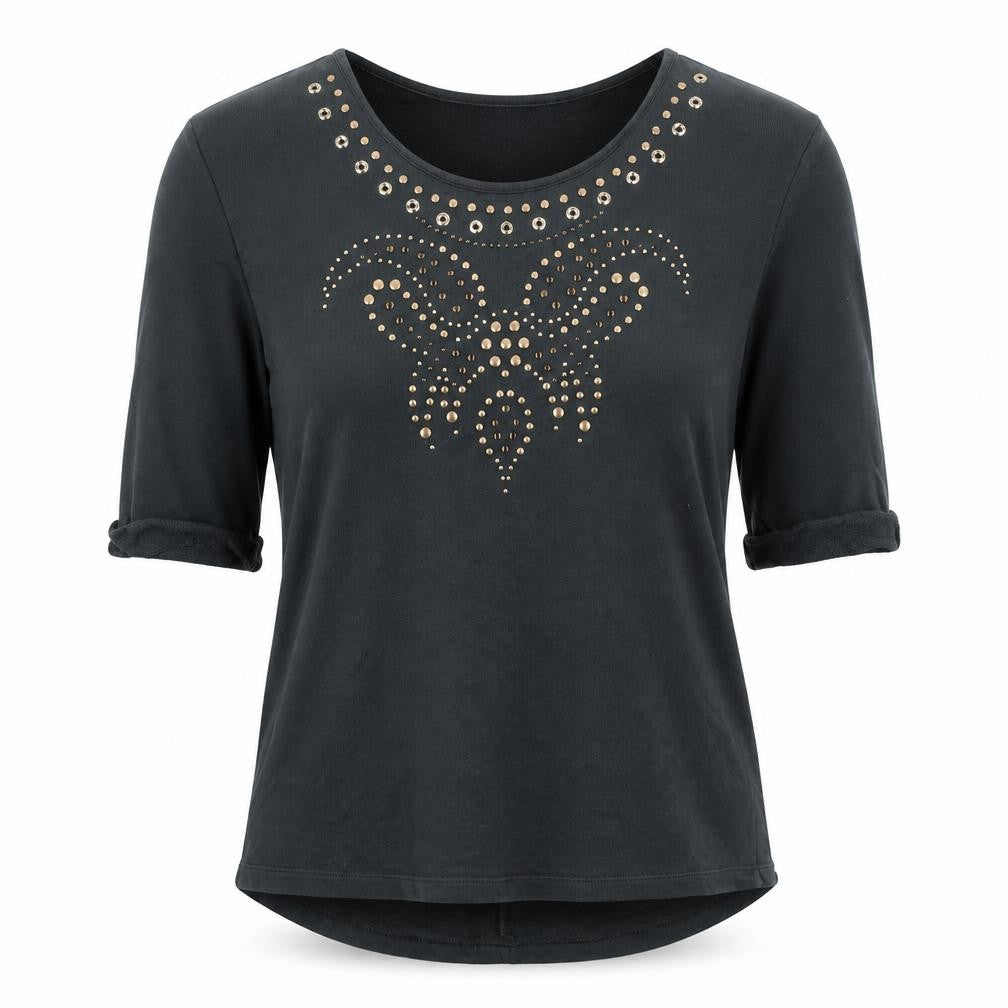 Womens UK Size 10 NEXT Black  T-Shirt