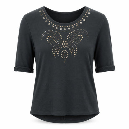 Womens UK Size 10 NEXT Black  T-Shirt