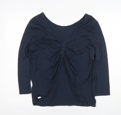 Jack Wills Women's Blue Scoop Neck Top Size 10