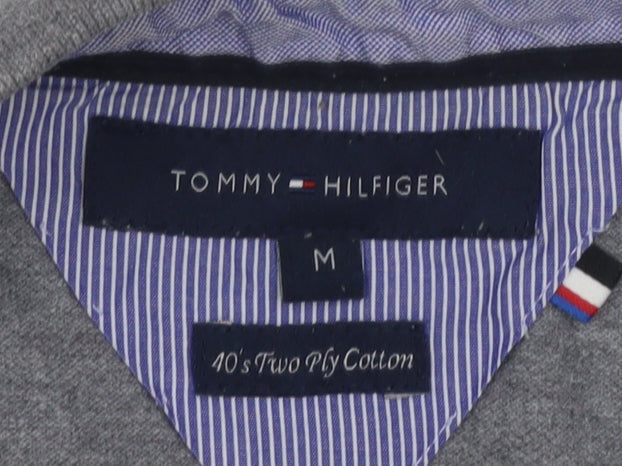 Tommy Hilfiger Men's Grey M Long Sleeve Polo