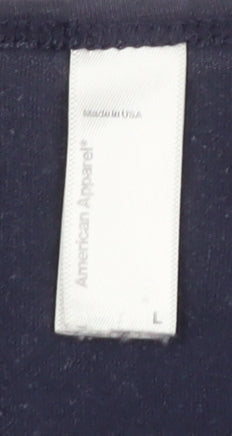 American Apparel Women's Blue Long Sleeve Sheath Dress