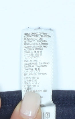 American Apparel Women's Blue Long Sleeve Sheath Dress