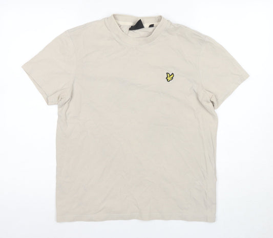 Lyle & Scott Beige Men's Medium Cotton T-Shirt