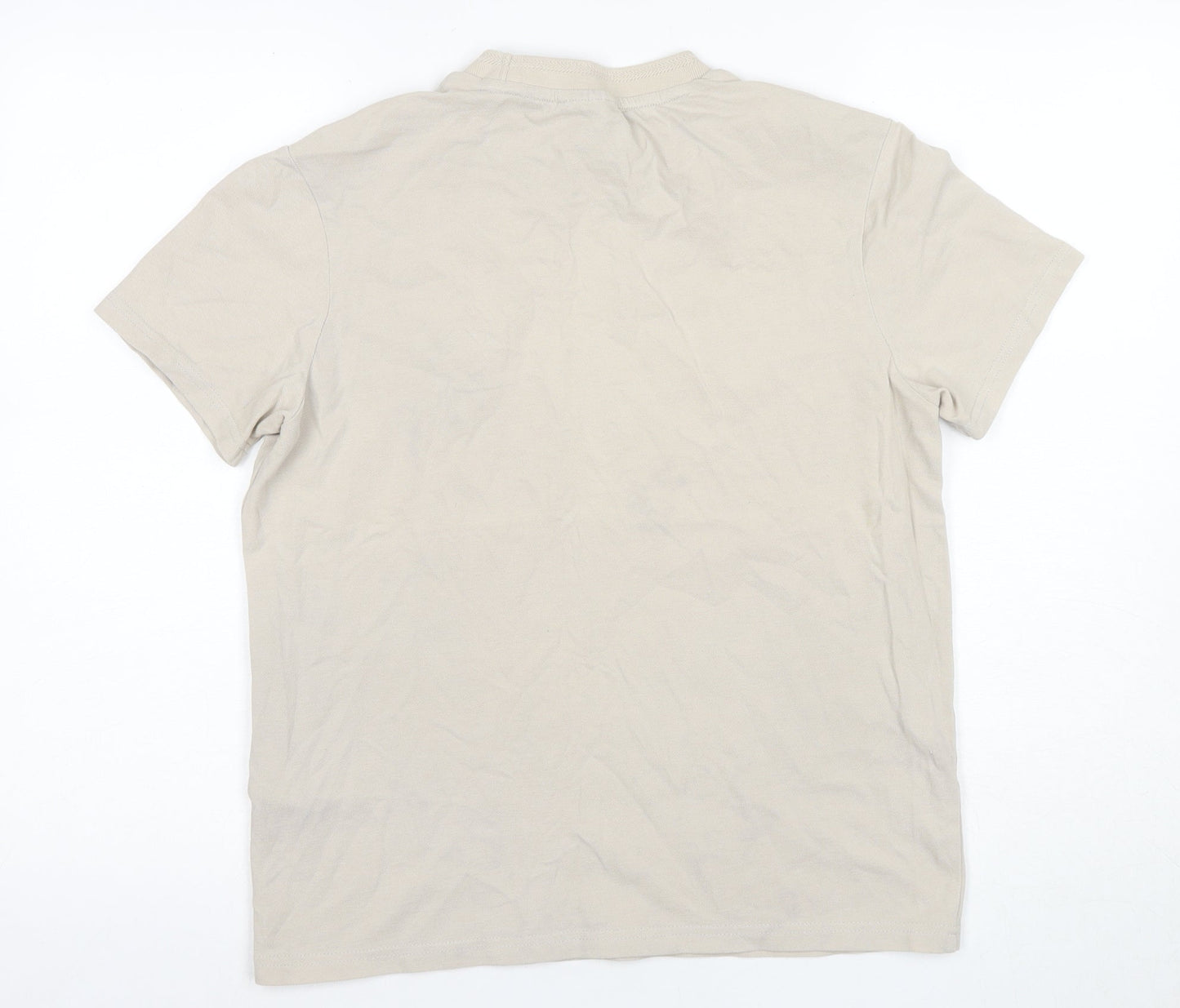 Lyle & Scott Beige Men's Medium Cotton T-Shirt
