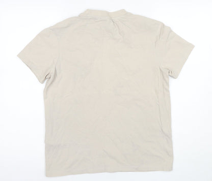 Lyle & Scott Beige Men's Medium Cotton T-Shirt