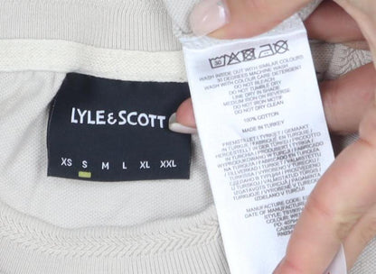 Lyle & Scott Beige Men's Medium Cotton T-Shirt