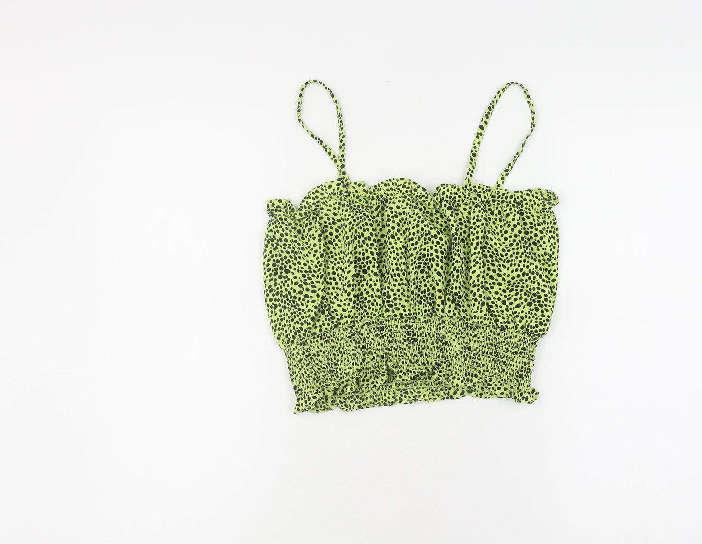 Womens UK Size 10 Topshop Green Camisole Tank