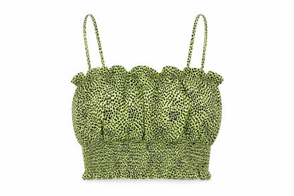 Womens UK Size 10 Topshop Green Camisole Tank