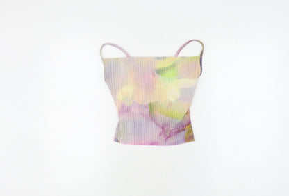 Womens UK Size 4 PRETTYLITTLETHING Multicoloured Camisole Tank