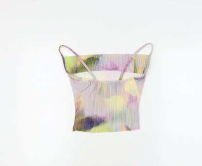 Womens UK Size 4 PRETTYLITTLETHING Multicoloured Camisole Tank