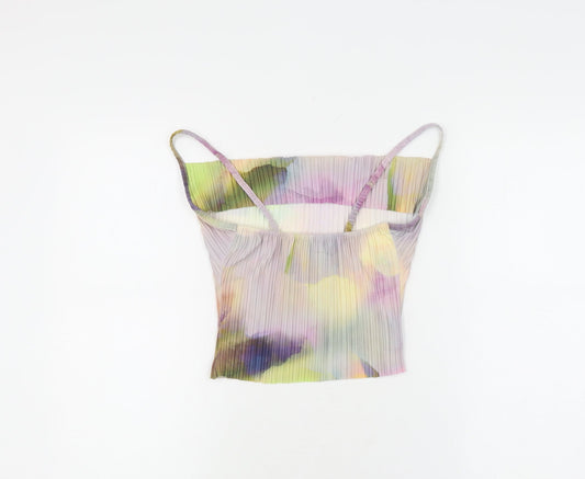 Womens UK Size 4 PRETTYLITTLETHING Multicoloured Camisole Tank