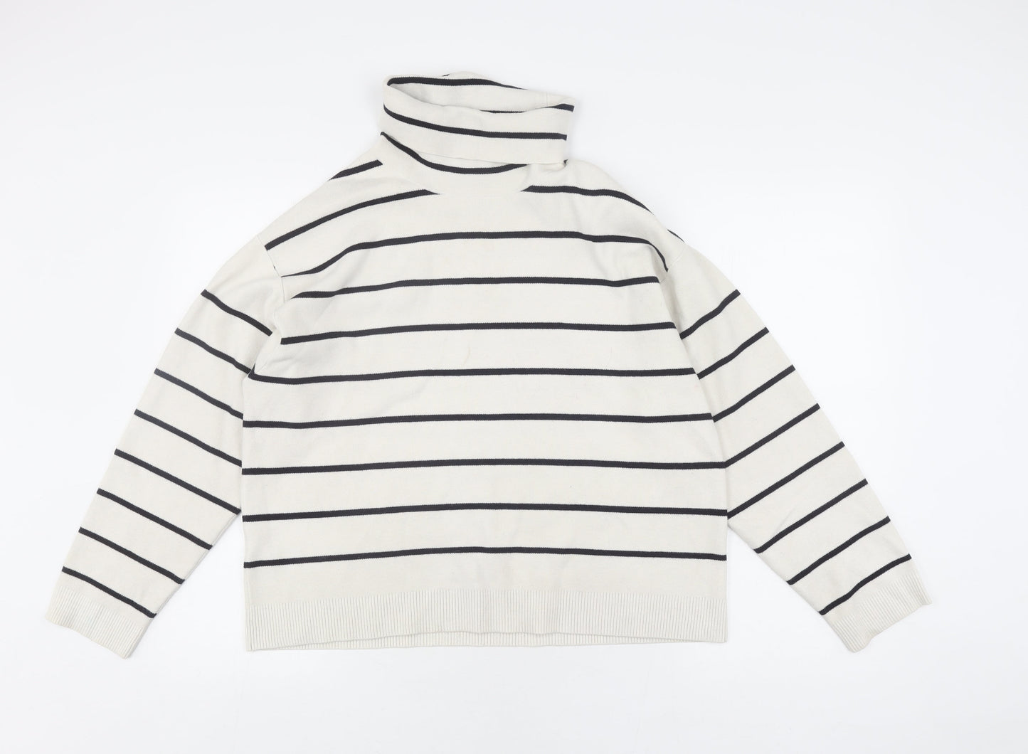 Womens UK Size M MNG Ivory Pullover Jumper