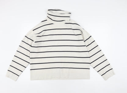 Womens UK Size M MNG Ivory Pullover Jumper