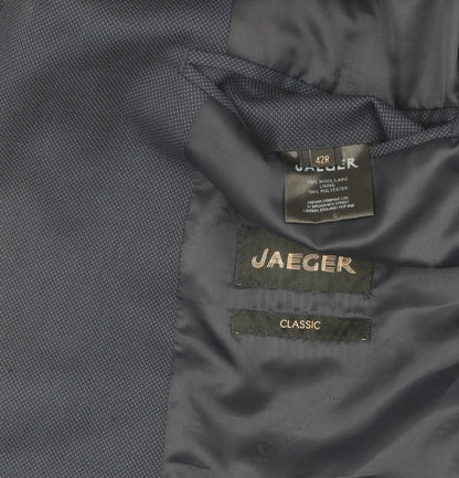Mens UK Size 42 Jaeger Regular Blue Suit Jacket