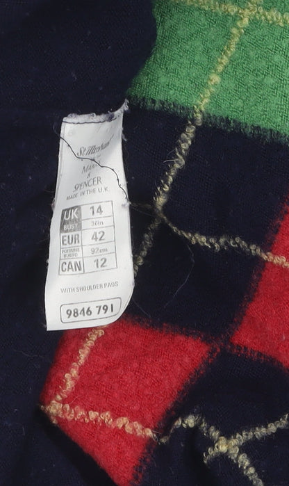 Womens UK Size 14 Marks and Spencer Multicoloured Pullover Jumper
