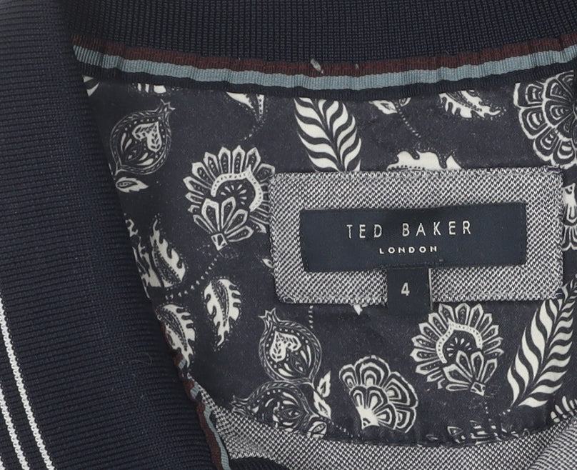 Ted Baker Men's Grey Polo Shirt L - Short Sleeve Collared