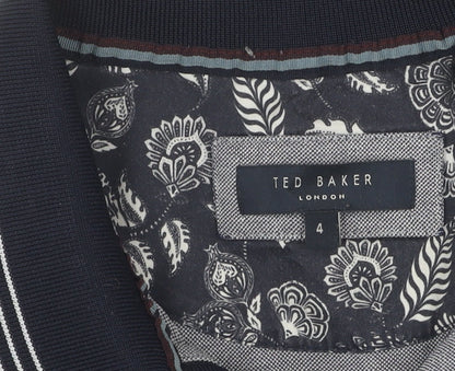 Ted Baker Men's Grey Polo Shirt L - Short Sleeve Collared