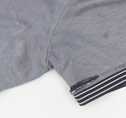 Ted Baker Men's Grey Polo Shirt L - Short Sleeve Collared