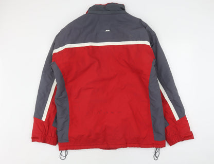 Mens UK Size M Trespass Red Windbreaker Coat