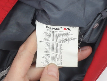 Mens UK Size M Trespass Red Windbreaker Coat