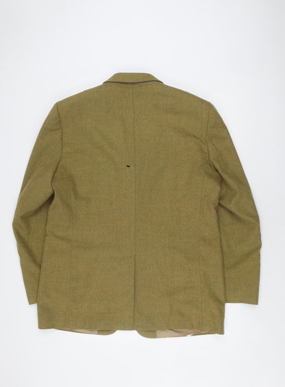 Zignone Men's Brown Wool Blazer UK Size 44