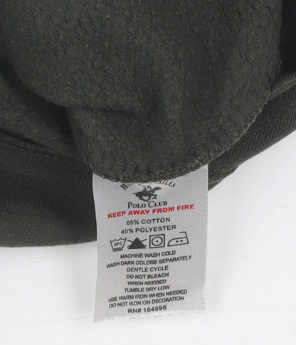 Beverly Hills Polo Club Boys Green Pullover Hoodie 5-6 Years