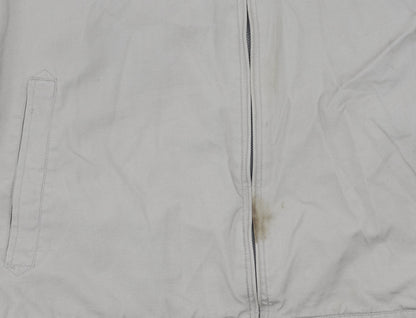 Wolsey Men's Beige XL Bomber Jacket Full Zip Casual