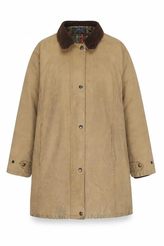 Royal Paddock Women's Beige Cotton Overcoat Size 10