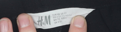 H&M Boys Black Dress Pants - 5 Years, Formal Elastic Waist