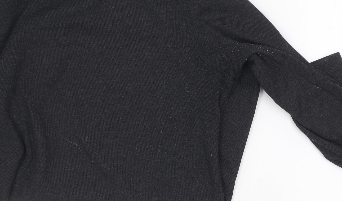 Decathlon Women Black Size 2 Casual Long Sleeve Top